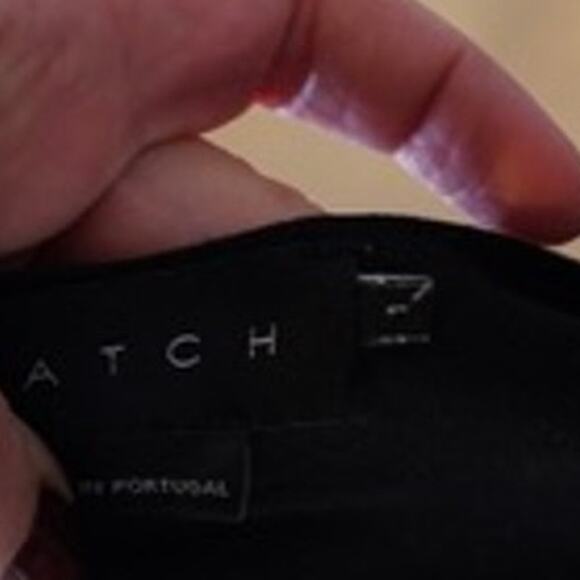 Hatch Short Sleeve V Neck Pullover Maternity Shirt Black Womens Size 1/ Small - Picture 4 of 6